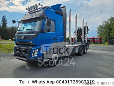 Holztransporter LKW VOLVO 540 6X4 Kran Epsilon 105 Z Blatt / Blatt gebraucht