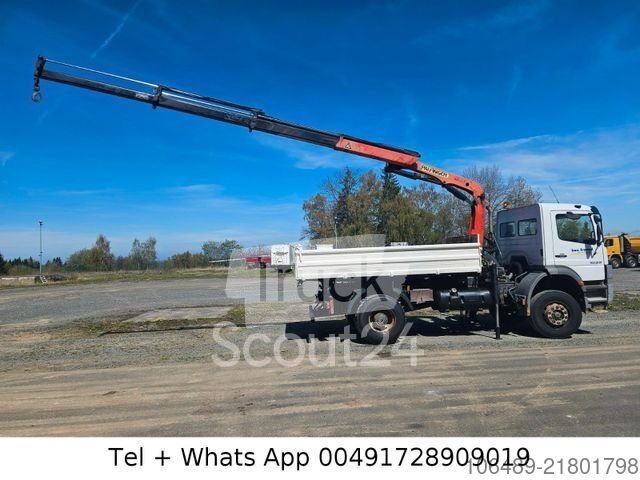 Dreiseitenkipper LKW MERCEDES-BENZ 1828 BB Meiller Kipper Kran PK 9501 gebraucht