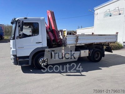 Dreiseitenkipper LKW MERCEDES-BENZ Atego  1223 Dreiseitenkipper Meiller Ladekran gebraucht