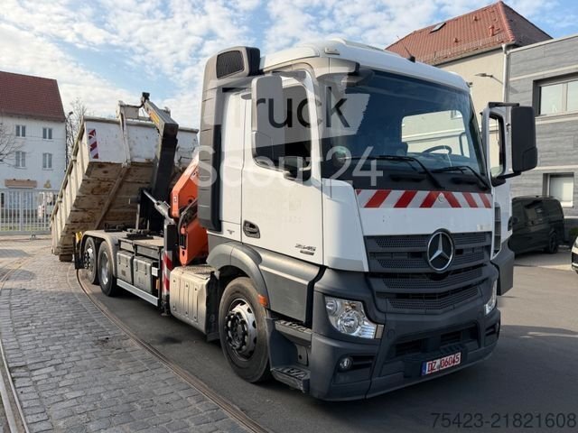Abrollkipper MERCEDES-BENZ Actros 2545 6x2 Atlas240.2E Container/Greifer gebraucht