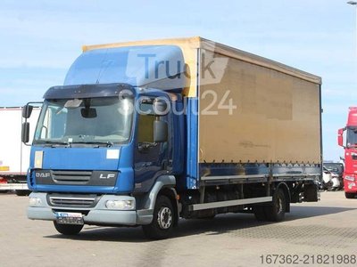 LKW mit Pritsche & Plane DAF FA LF45, EURO 5, SIDEWALLS, TAIL LIFT gebraucht