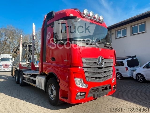Holztransporter LKW MERCEDES-BENZ Actros 2663LL 6x4 Kran Palfinger Epsilon Q170Z96 gebraucht