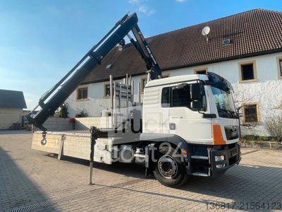 LKW mit Pritsche (offen) MAN TGM18.320 4x2BL Pritsche Kran HIAB X-HIDUO138 B2 gebraucht