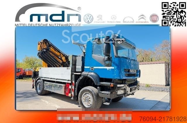 LKW mit Pritsche (offen) IVECO Trakker 360 4x4 Pritsche Kran 27m AHK gebraucht