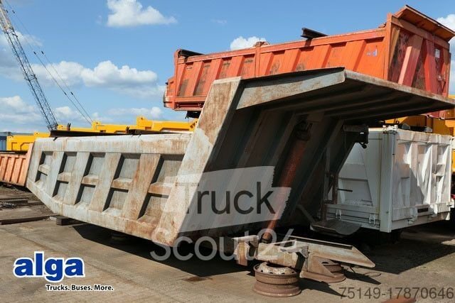 Kipper LKW Stahl - Hinterkippmulde ca. 18 cbm, Hilfsrahmen gebraucht