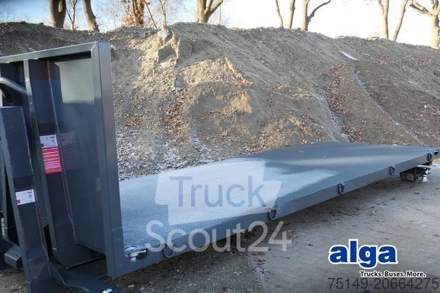 Abrollkipper  alga ABPL, Container, Twistlocks, Plattform neu