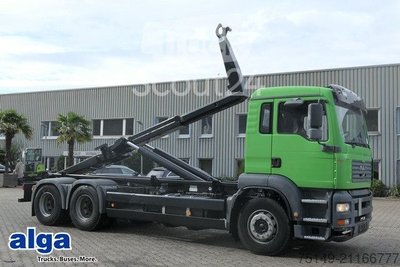 Abrollkipper MAN 26.390 TGA BL 6x4, VDL S-21 6200, AHK, Klima gebraucht