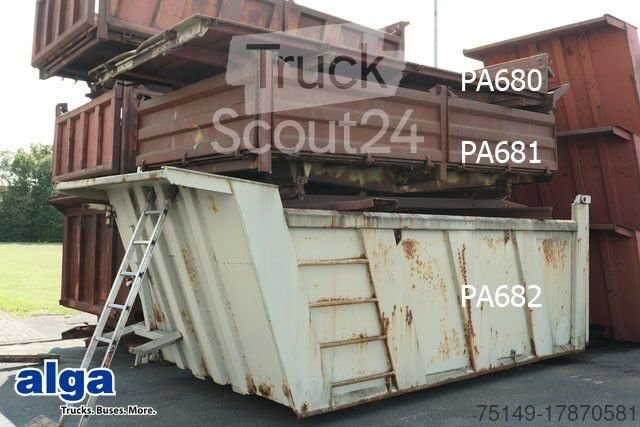 Kipper LKW Stahl - Hinterkippmulde ca. 17 cbm, Hilfsrahmen gebraucht