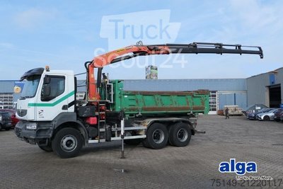 Kipper LKW RENAULT KERAX 420 6x4, Bordmatik, Palfinger PK15500 gebraucht