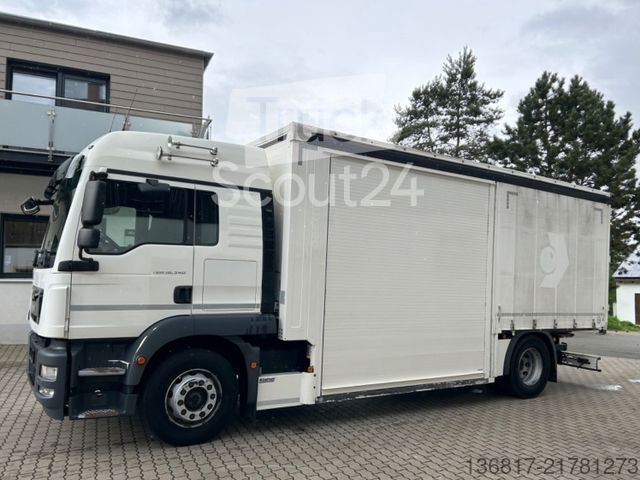 LKW mit Pritsche & Plane MAN TGM 18.340 E6 Plane Edscha Mitnahmestapler gebraucht