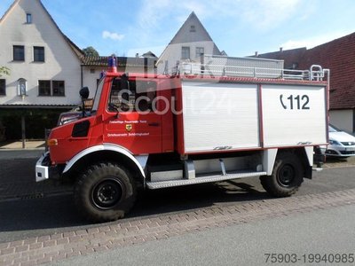 LKW mit Kofferaufbau MERCEDES-BENZ Unimog  U 1300 L /37 Turbo  24 / 8  Pumpe & Tank gebraucht