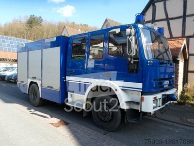 LKW mit Kofferaufbau IVECO Iveco FF 140 EW 4x4  Doppelkabiene   Koffer THW gebraucht