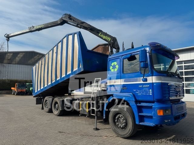 Kipper LKW MAN TGS 26.400 6x2 Kipper + Kran LogLift F105Z77A gebraucht