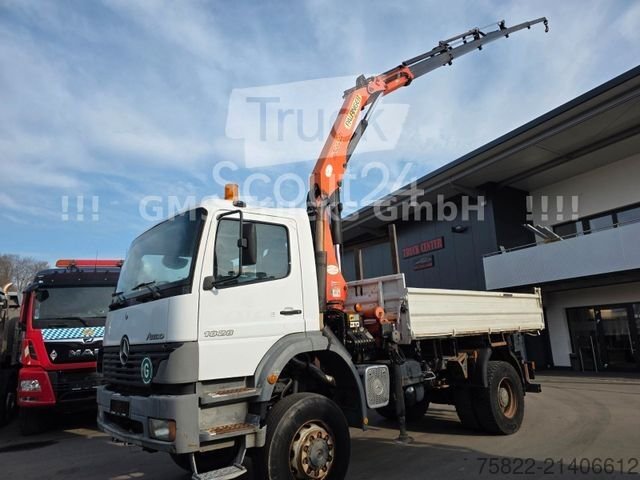 Dreiseitenkipper LKW MERCEDES-BENZ Atego 1828 / 4X4 ALLRAD / Meiller /18 Kran gebraucht