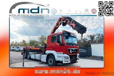 Abrollkipper MAN TGS 26.360 6x4 ALLRAD KRAN 21m Seilwinde KORB gebraucht