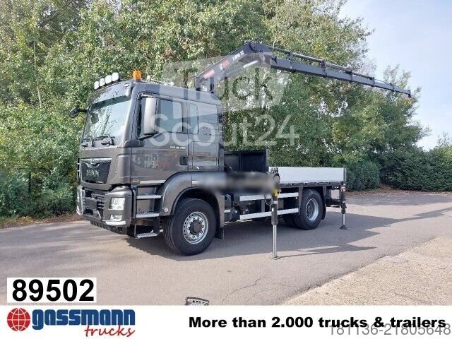 LKW mit Pritsche (offen) MAN TGS 18.320 4x4H BL, HydroDrive, Kran Hiab X-HiPro gebraucht