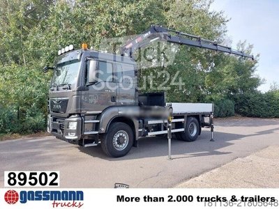 LKW mit Pritsche (offen) MAN TGS 18.320 4x4H BL, HydroDrive, Kran Hiab X-HiPro gebraucht