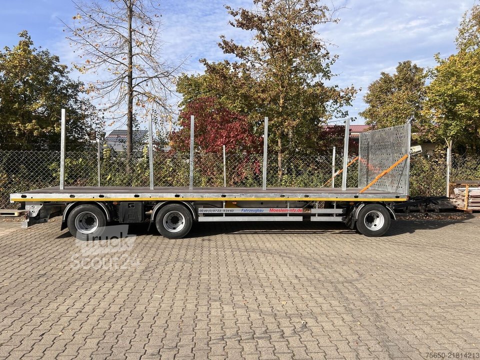 Anhänger mit offener Pritsche Möslein T 3 Plato 9 m  3 Achs Jumbo- Plato- Anhänger 9 m, Mega neu