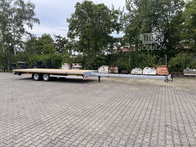 Anhänger mit offener Pritsche Möslein THT 14-G 7,20 ausziehbar  13,9 t Tandemanhänger- Tieflader, ausziehbar neu