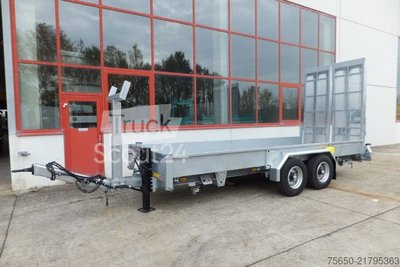 Tieflader Anhänger Möslein TT 11-E6x2  Tieflader für Fräsen breiten Rampen, Neu neu