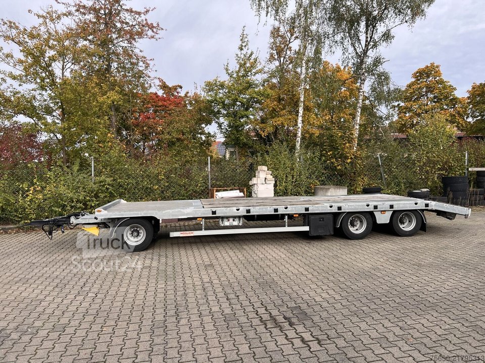 Tieflader Anhänger Möslein TO 3 F Schwebheim  3 Achs Tiefladeranhänger gebraucht