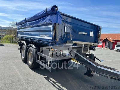 Dreiseitenkipper Anhänger SCHWARZMÜLLER Tandem Kipper,Rollplane,72000 km gebraucht