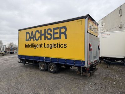 Anhänger mit Pritsche & Plane Möslein TPS 105 D-L  Tandemplane Ladebordwand + Durchladbar gebraucht