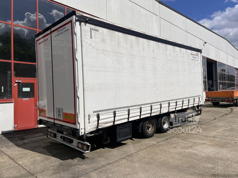Anhänger mit Pritsche & Plane Möslein TPW 105 D Schwebheim  Tandemplanenanhänger durchladbar gebraucht
