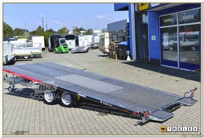 Autotransporter Anhänger Lorries PLI 35-5521 Kipp Zwischenboden Hydraulik neu