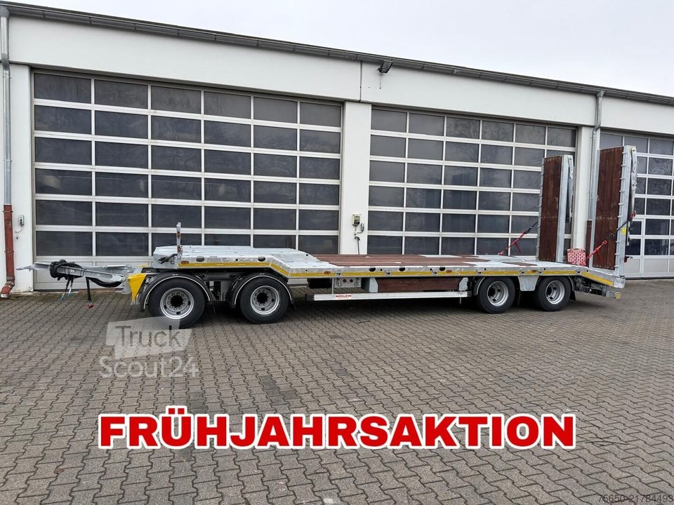 Tieflader Anhänger Möslein T 4 VB H2  neuer 4 Achs Tieflader hydraulischen Rampen neu