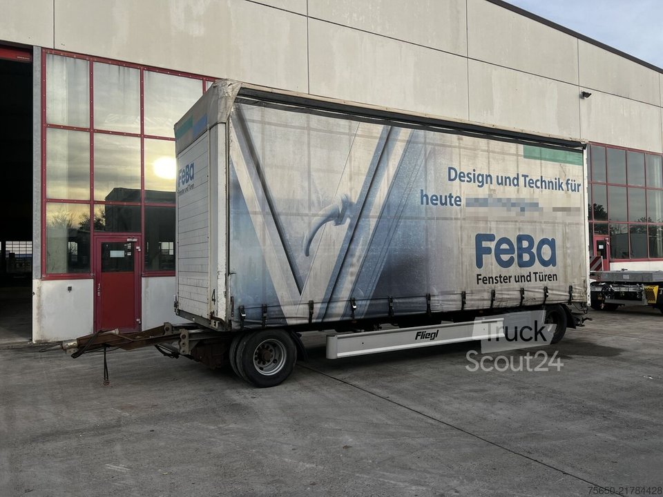 Anhänger mit Pritsche & Plane Fliegl ZPS180  2 Achs Jumbo-Planenanhänger gebraucht