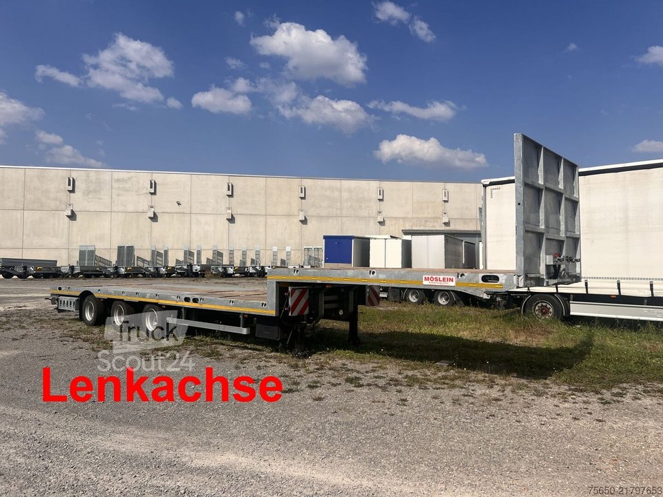 Tieflader-Sattelauflieger Möslein ST 3 Plato 8,7  3 Achs Satteltieflader Plato 45 t GGfür Fertigteile, Baumaschinen neu