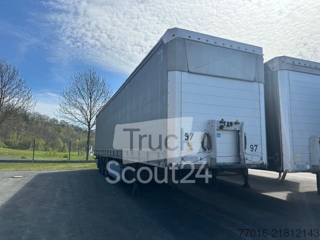 Auflieger mit Pritsche & Plane SCHMITZ CARGOBULL SCS 24L, Liftachse,Palettenkasten gebraucht