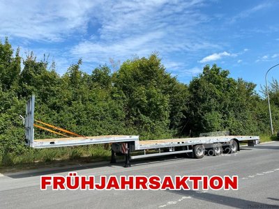Tieflader-Sattelauflieger Möslein ST 3-Plato 9,4  3 Achs Satteltieflader Plato 45 t GGfür Fertigteile, Baumaschinen oder