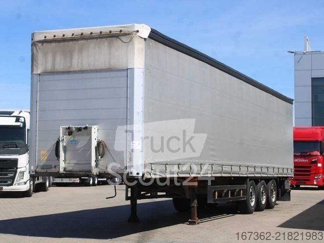 Auflieger mit Pritsche & Plane SCHMITZ CARGOBULL SCS 24/L - 13, MULTILOCK, LIFTING AXLE gebraucht