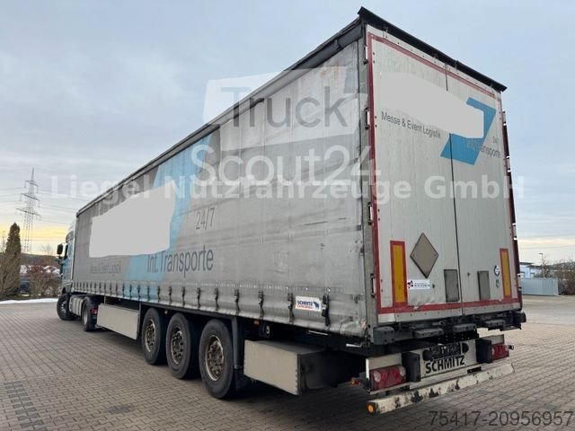 Auflieger mit Pritsche & Plane SCHMITZ CARGOBULL SCB S3T standard*Lift*SP*TÜV*Palettenkasten gebraucht