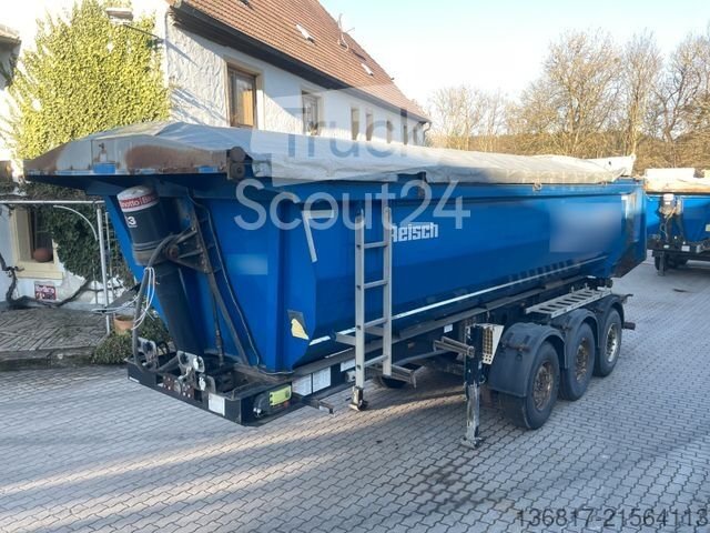 Kipper Auflieger REISCH RHKS 35/24 SSL Stahl Kippmulde Segmentmulde 26m  gebraucht