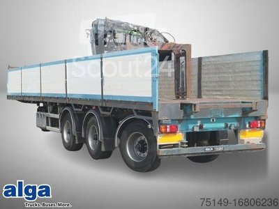 Auflieger mit offener Pritsche FLOOR FLO-17-30K1, Rollkran Kennis, Hatz-Motor,Gelenkt gebraucht