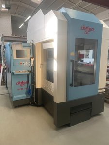 3-Achs Graphit Bearbeitungszentrum Röders RFM 750 inkl. Absaugung