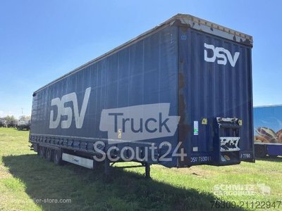 Auflieger mit Pritsche & Plane Krone Curtainsider Mega gebraucht